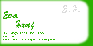 eva hanf business card